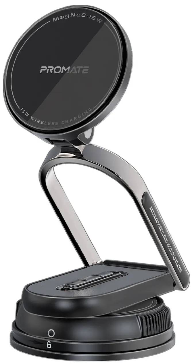 Автотримач з бездротовою зарядкою Promate magneo-15w
