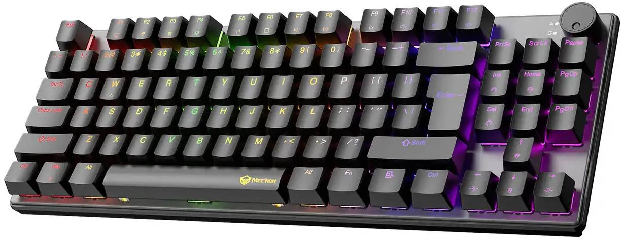 Клавиатура проводная игровая Meetion MK008 PRO BLACK (MT-MK008PRO-W-RUA)