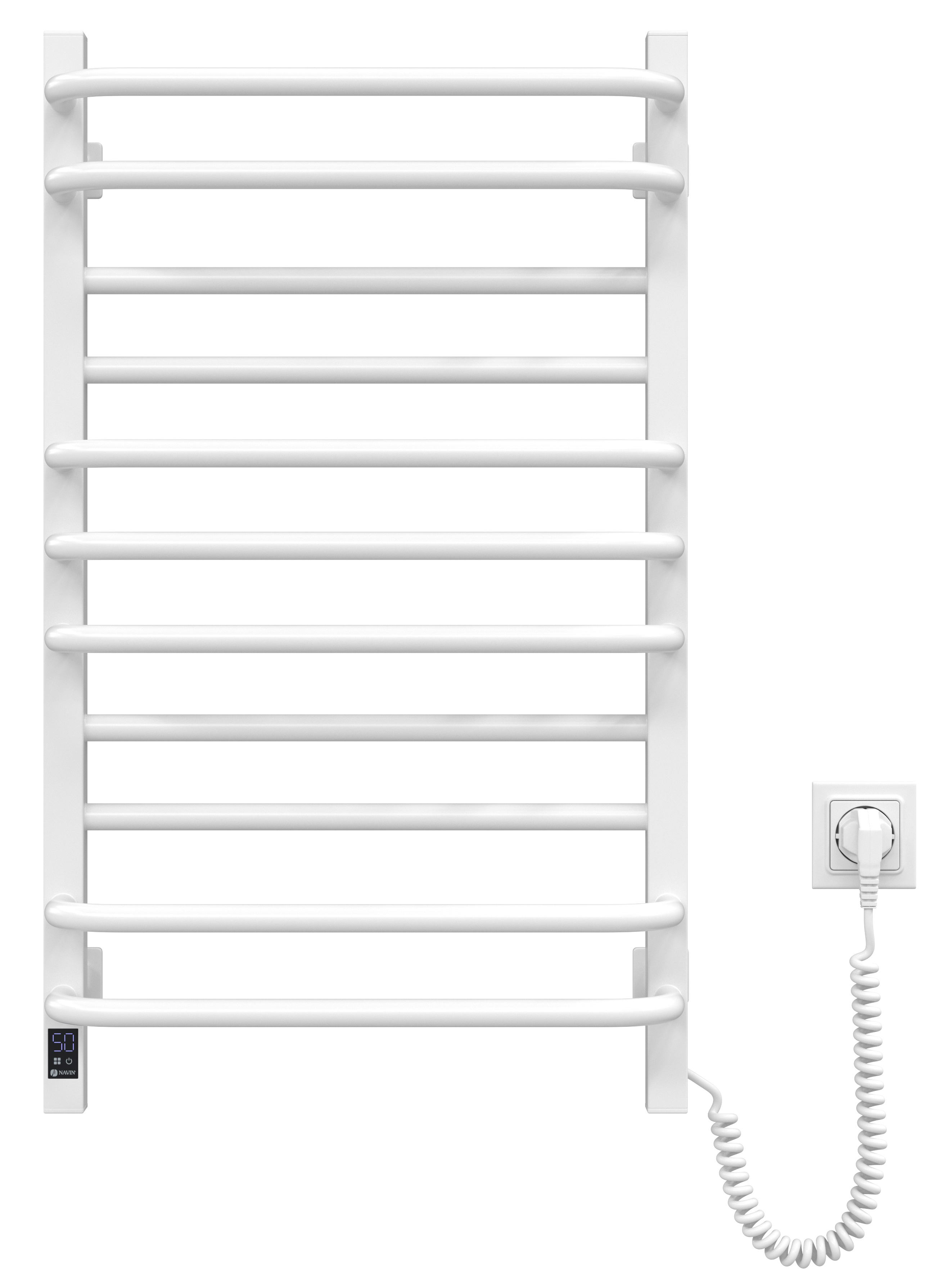 Купить Полотенцесушитель Navin Грандис, 800х480х161 мм белый, правое подключение (12-108053-4880) - Фото 1 Полотенцесушитель Navin Грандис, 800х480х161 мм белый, правое подключение (12-108053-4880) - Фото 1