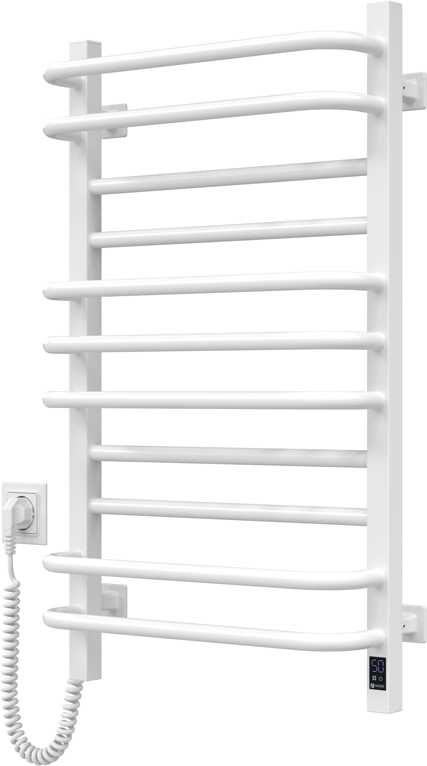 Купить Полотенцесушитель Navin Грандис, 800х480х161 мм белый, левое подключение (12-108153-4880) - Фото 1 Полотенцесушитель Navin Грандис, 800х480х161 мм белый, левое подключение (12-108153-4880) - Фото 1