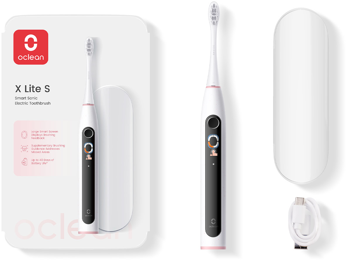 Зубная щетка электрическая Oclean X Lite Set Grey (6970810556414) - Фото 1