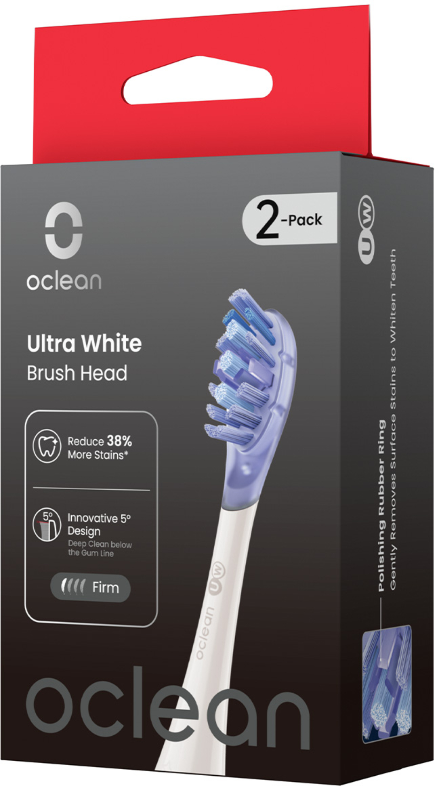Насадка для зубної щітки Oclean Ultra White UW03 2 шт. (6970810556995) - Фото 1