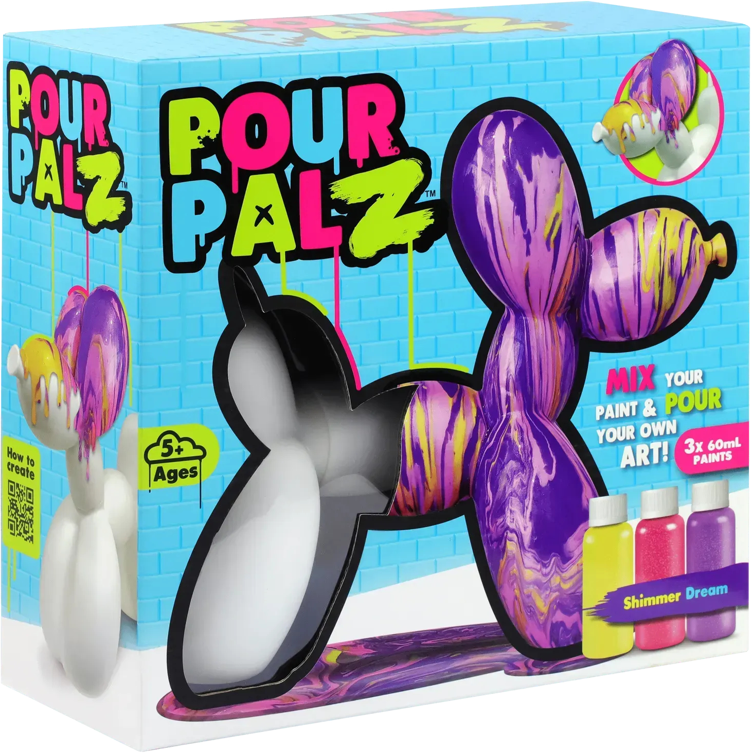 Набор для декупажа и росписи Pour Palz Balloon Dog Блеск и мерцание (GS-G22188) - Фото 1