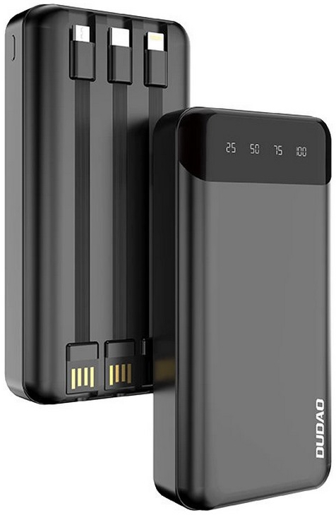 Батарея мобильная Dudao K6Pro 20000mAh Black (6973687243449) - Фото 1