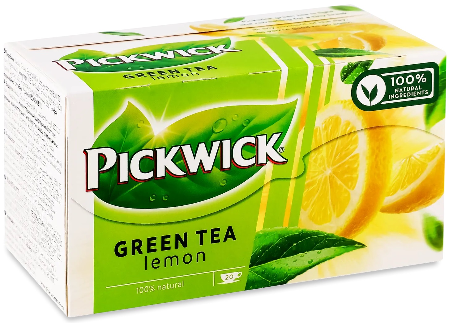 Чай Pickwick зелений з лемонграсом та цедрою лимона GwA 20х2г (8711000684191) - Фото 1