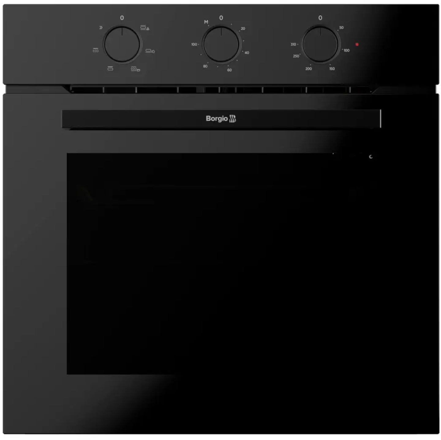 Духова шафа Borgio OBS 206.01 P Black Glass - Фото 1