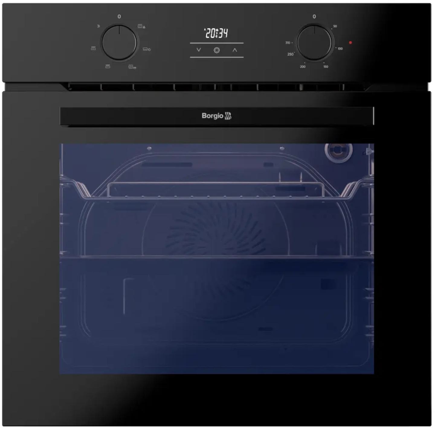Духова шафа Borgio OMS 206.01 P Black Glass - Фото 1