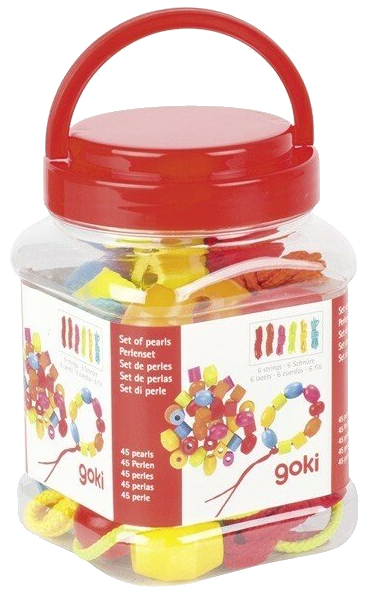 Настольная игра развивающая (5-7 лет) goki Бусины в боксе (58498G) - Фото 1