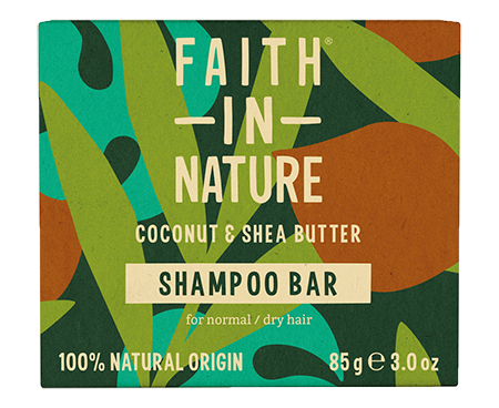 Шампунь жіночий Faith In Nature Натуральний твердий з кокосом та ши 85 г (6.20350) - Фото 1