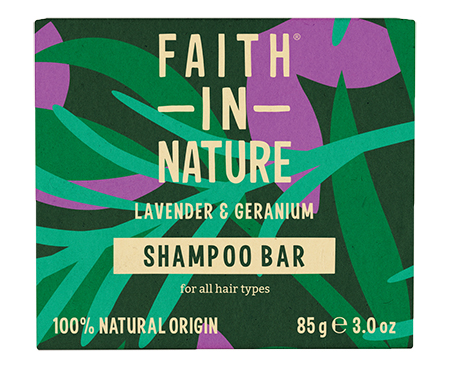 Шампунь жіночий Faith In Nature Натуральний твердий з лавандою та геранью 85 г (6.20400) - Фото 1