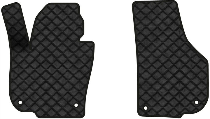 Килимки з екошкіри в салон авто передні EVAtech для Superb (B6) Skoda 2008-2015 2 покоління Sedan EU (SK3221AV2AV4BBB) - Фото 1