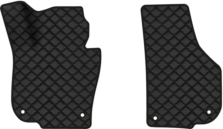 Килимки з екошкіри в салон авто передні EVAtech для Superb (B6) Skoda 2008-2015 2 покоління Sedan EU (SK3221AE2AV4BBB) - Фото 1