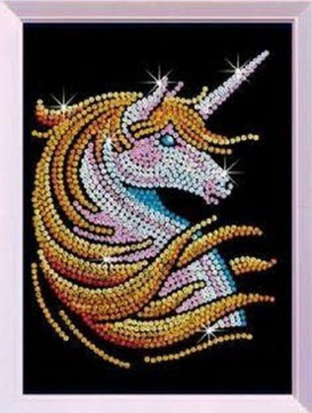 Набор для творчества из пайеток Sequin Art Red Единорог 25х34 см (SA1702) - Фото 1