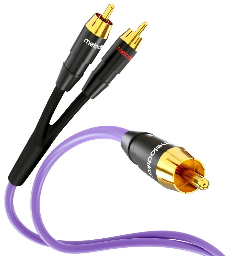 Кабель RCA Melodika RCA - 2xRCA lenght 3m (MDSWY30) - Фото 1