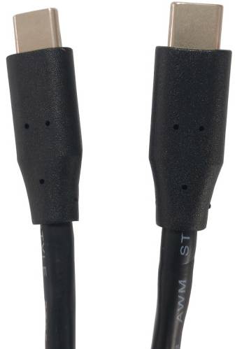 Кабель синхронизации данных Kingda USB 2.0 Type-C M-M, 1,5 м 60W Black (KD-UCUC3002-1.5m) - Фото 1