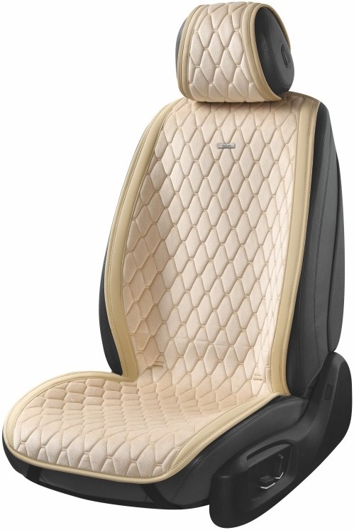 Комплект накидок на сидіння автомобіля Beltex New York Biege 2 шт. (BX84550) - Фото 1