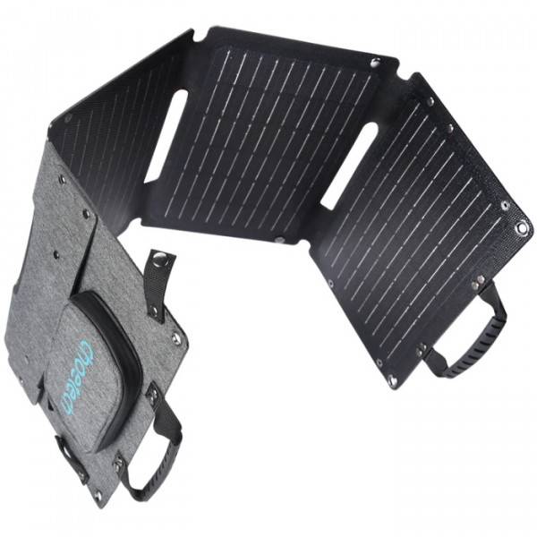 Портативная солнечная панель Choetech 40W Type-C PD 3.0 30W Max + QC 3.0 18W Max (SC006-V5-GY) - Фото 1