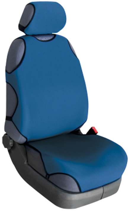 Комплект накидок на сидіння автомобіля Beltex Delux 2 шт. без підголовників Темно-синій (BX12710) - Фото 1
