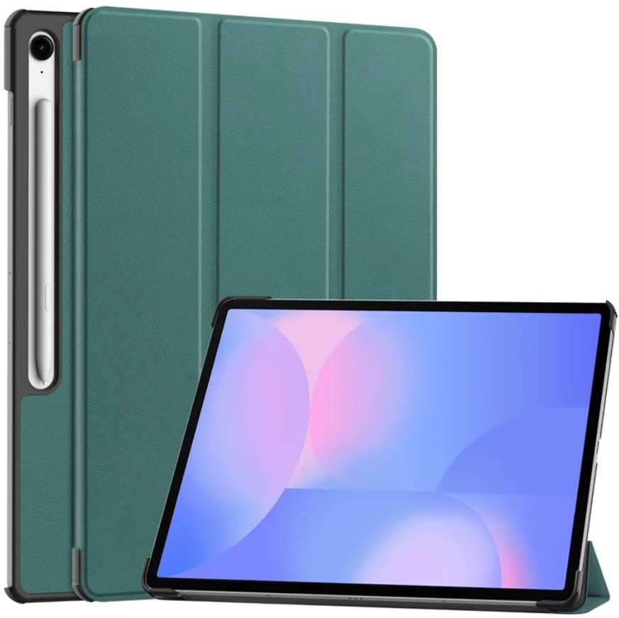Чехол для планшета BeCover Smart Case for Samsung Galaxy Tab S10 FE Plus (SM-X620/SM-X626) 13.1" Dark Green (713383) - Фото 1