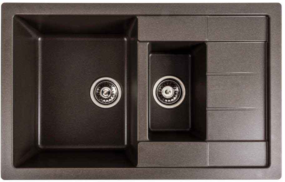 Мийка кухонна VALESO 7850W TOSKANA матова Темна скеля - Фото 1