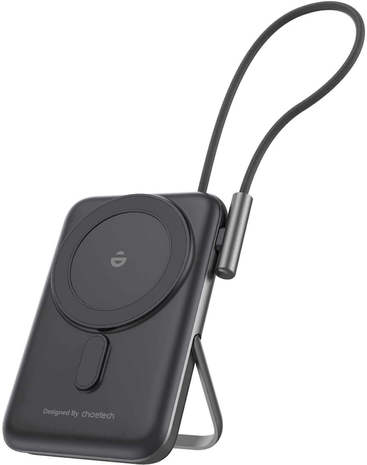 Батарея мобильная Choetech Magnetic Wireless 10000mAh 20W Black (B735-CCBK) - Фото 1