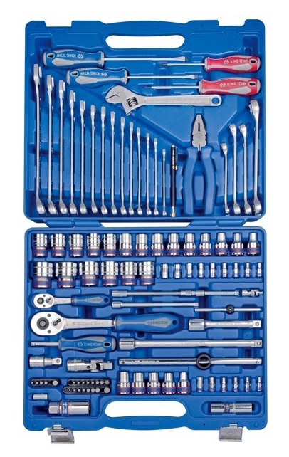 Набор инструментов KING TONY 1/4"+1/2" 103 шт. в пластиковом кейсе (7003MR) - Фото 1