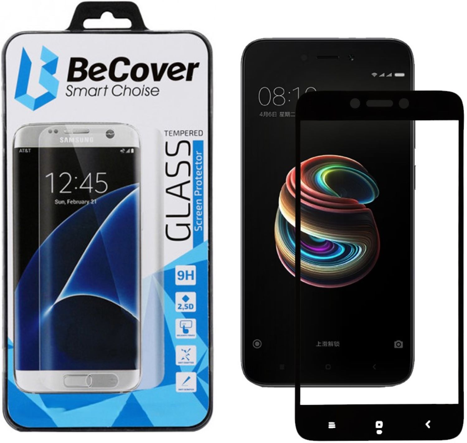 Захисне скло для смартфону BeCover Xiaomi Redmi 5A Black (701711) - Фото 1