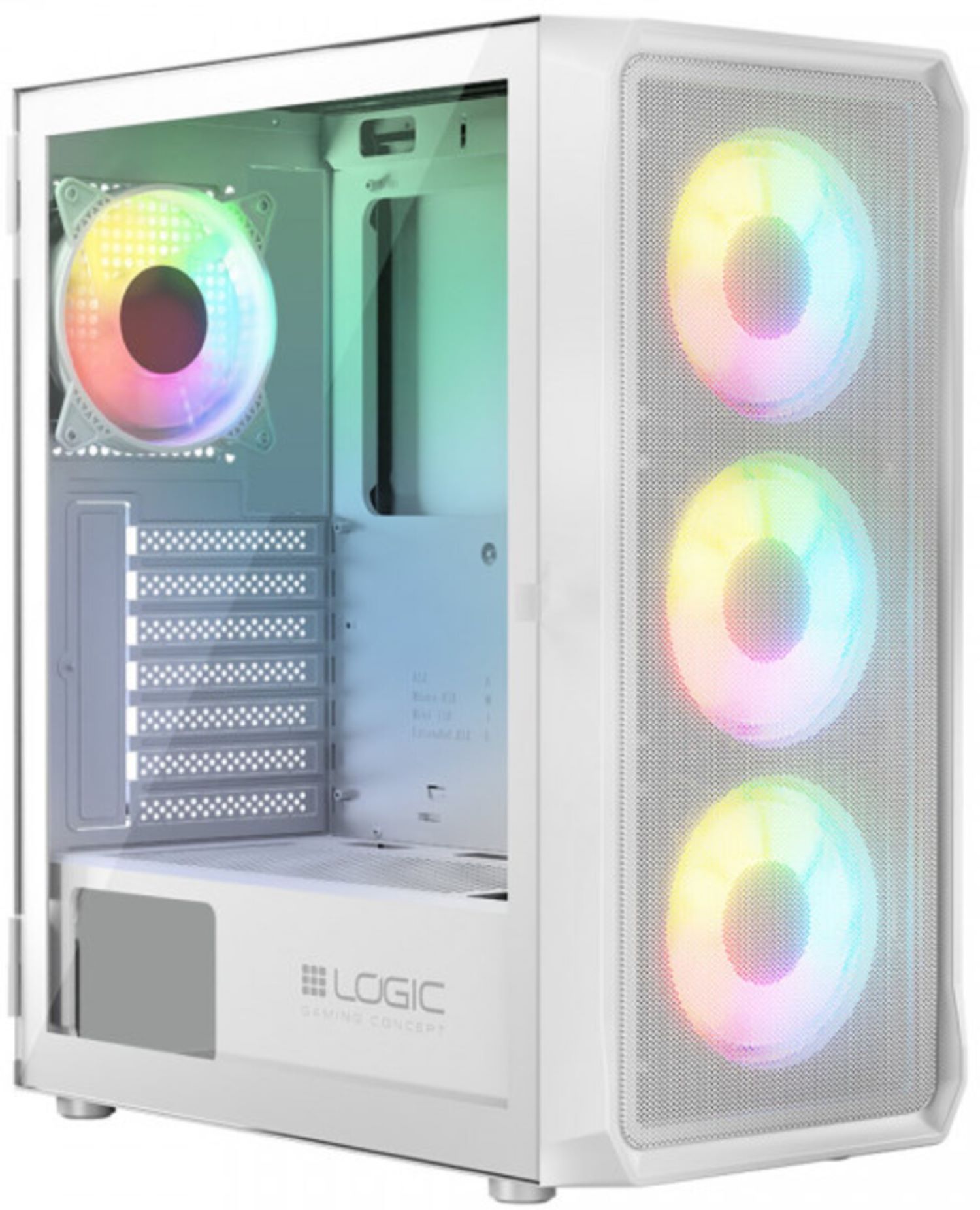 Корпус Logic Concept PORTOS MESH+GLASS ARGB (AT-PORTOS-20-0000000-0002) без БП - Фото 1
