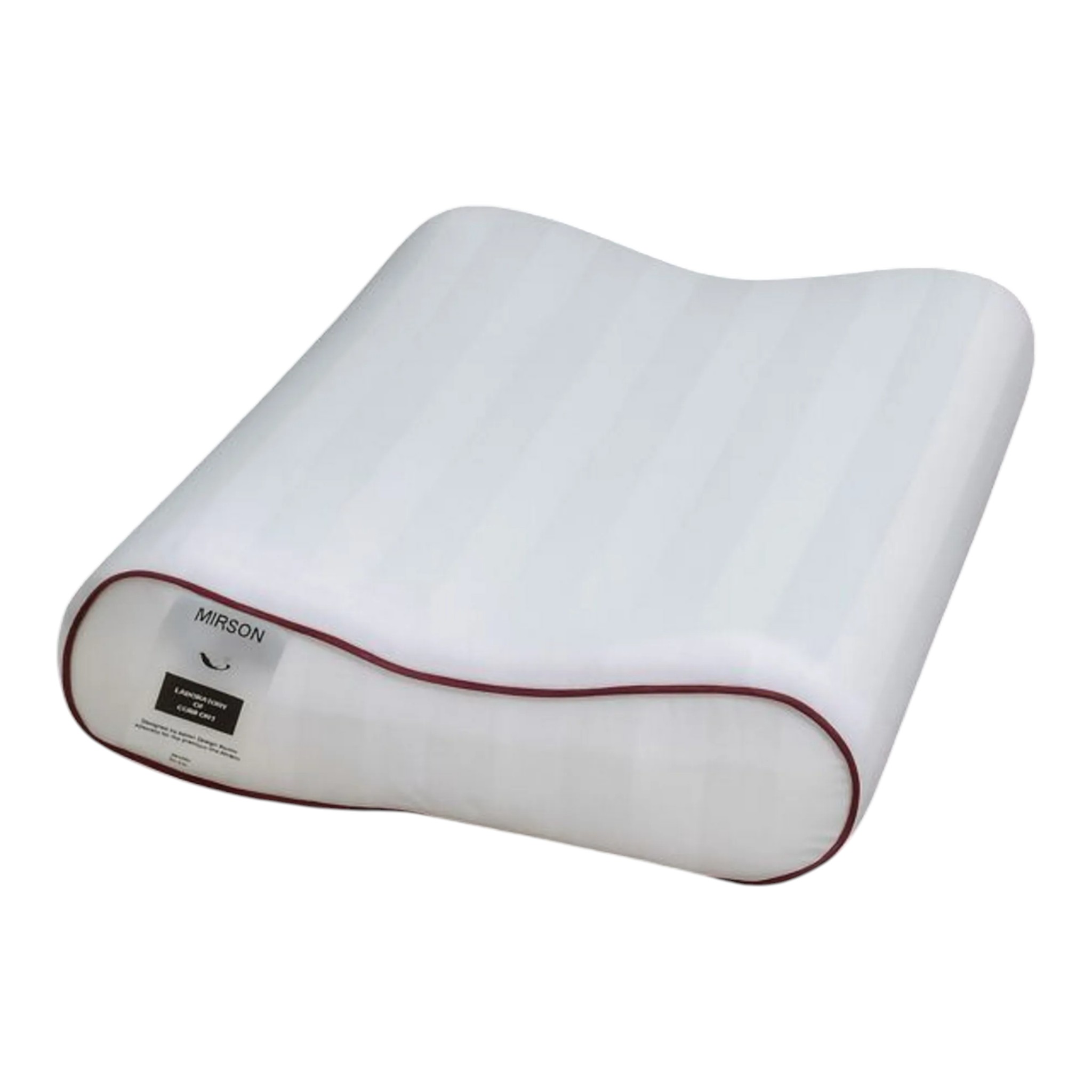 Подушка ортопедична MirSon №7043 Elite Noble stripe Royal Pearl 490х320х105 - Фото 1