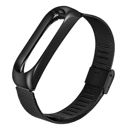 Купити Ремінець для фітнес-браслету BeCover Metal for Xiaomi Mi Band 4/3 Black (704651) - Фото 1 Ремінець для фітнес-браслету BeCover Metal for Xiaomi Mi Band 4/3 Black (704651) - Фото 1