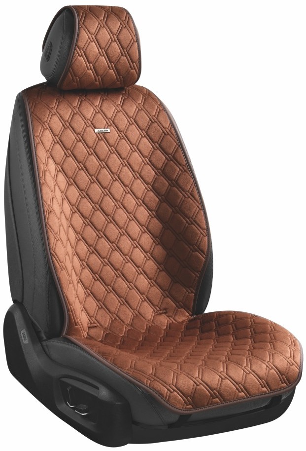 Купити Комплект накидок на сидіння автомобіля CarLife Turbo coffee (SC30404) - Фото 1 Комплект накидок на сидіння автомобіля CarLife Turbo coffee (SC30404) - Фото 1