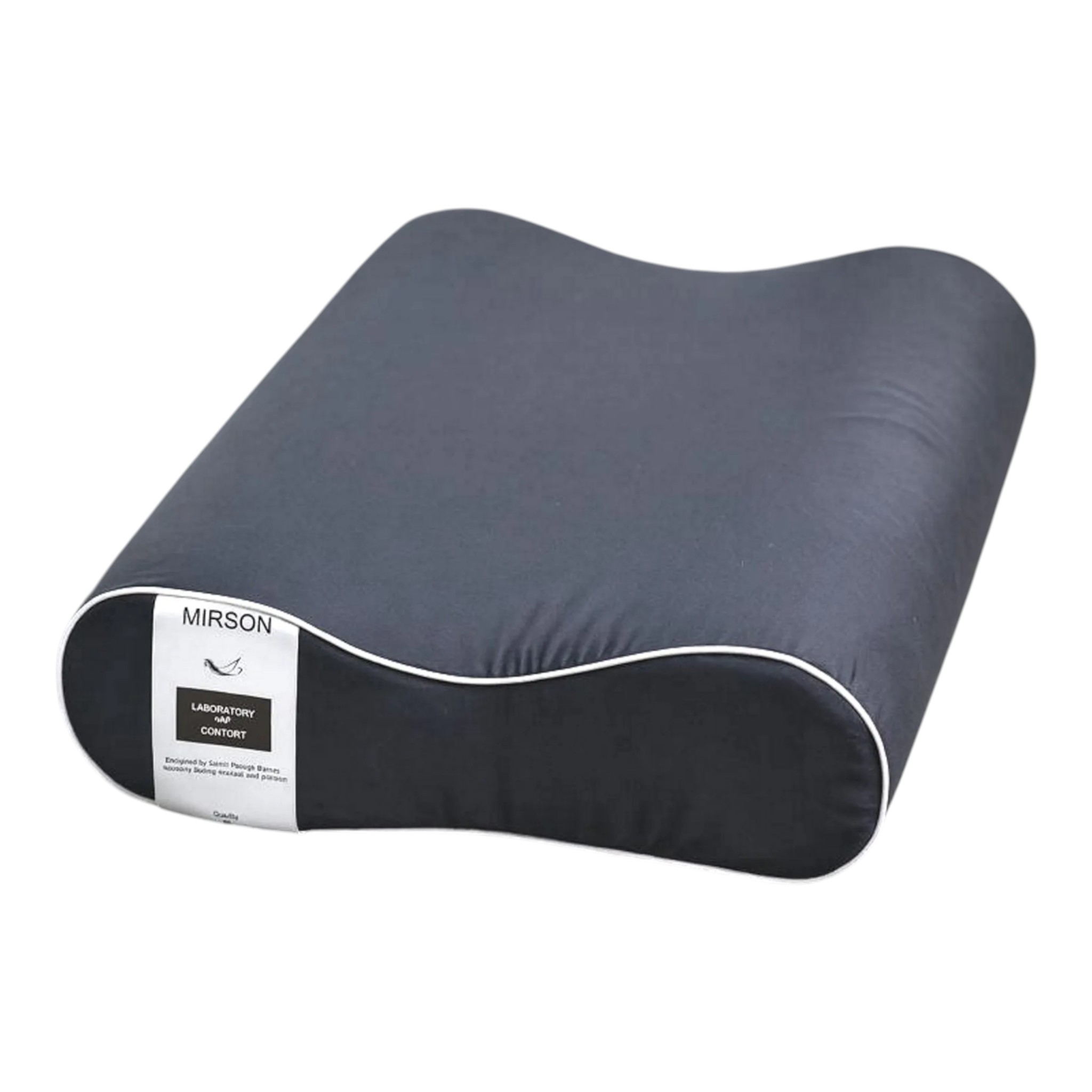 Подушка ортопедична MirSon №7047 Elite Delicate satin Iron grey 490х320х105 - Фото 1