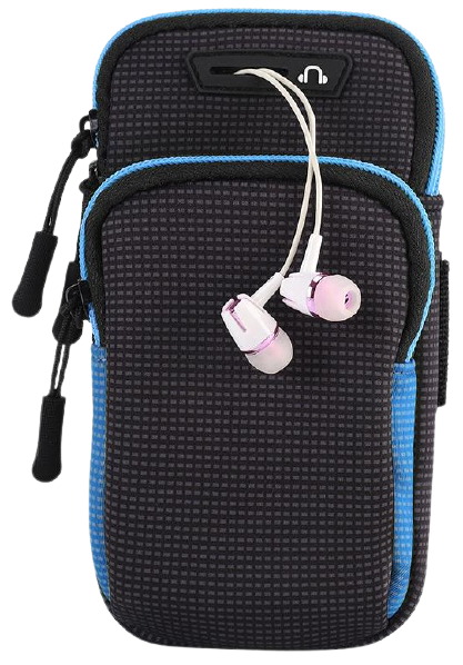 Чехол для смартфона BeCover BC0011 6.5'' Black/Blue (705343) + органайзер для наушников - Фото 1