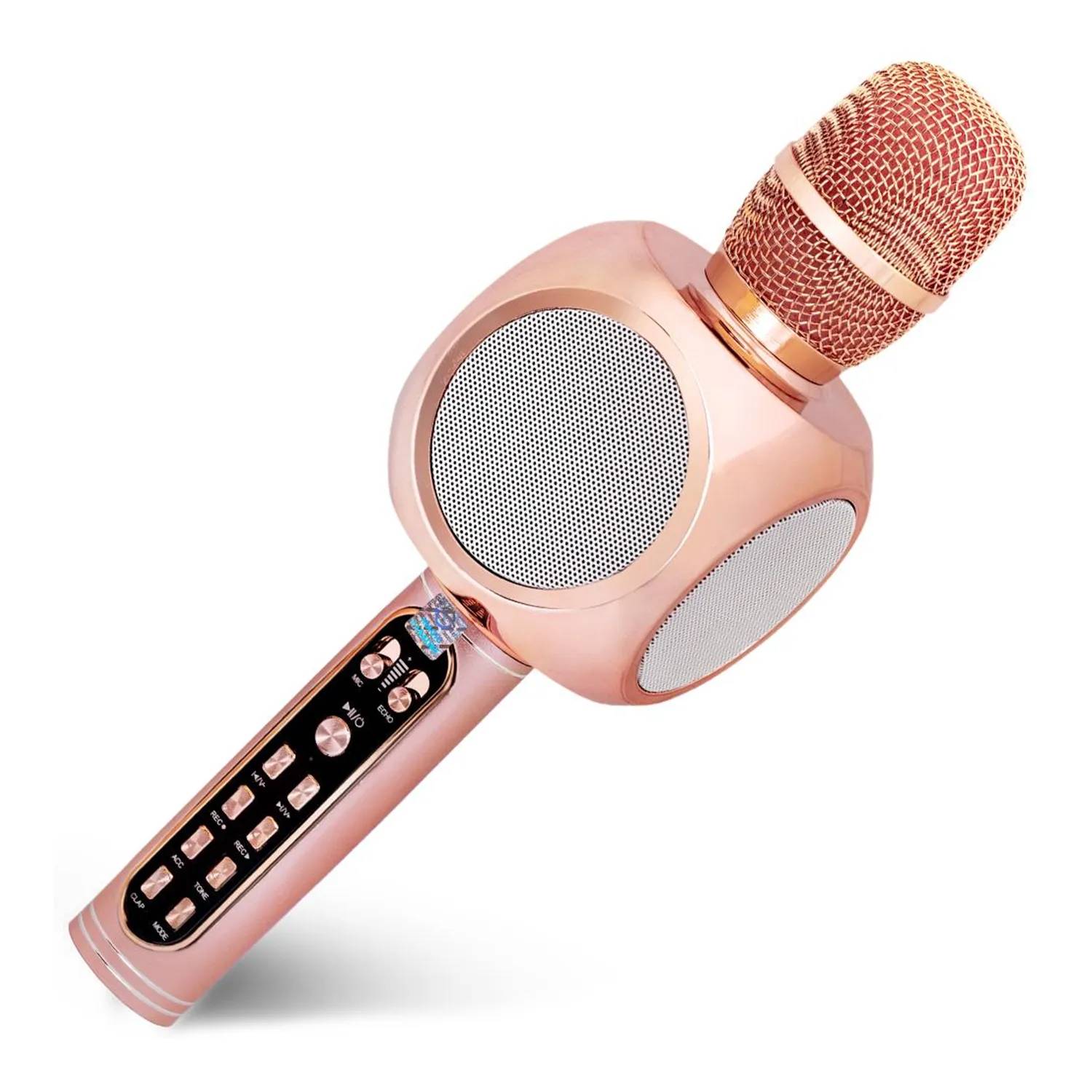 Микрофон вокальный беспроводной Magic Karaoke YS-90 Pro Pink - Фото 1