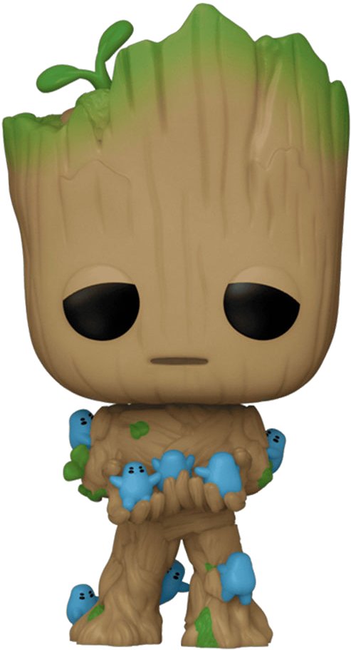 Коллекционная фигурка FUNKO POP! серии Я есть Грут - ГРУТ С ГРУНДСАМИ (70652) - Фото 1