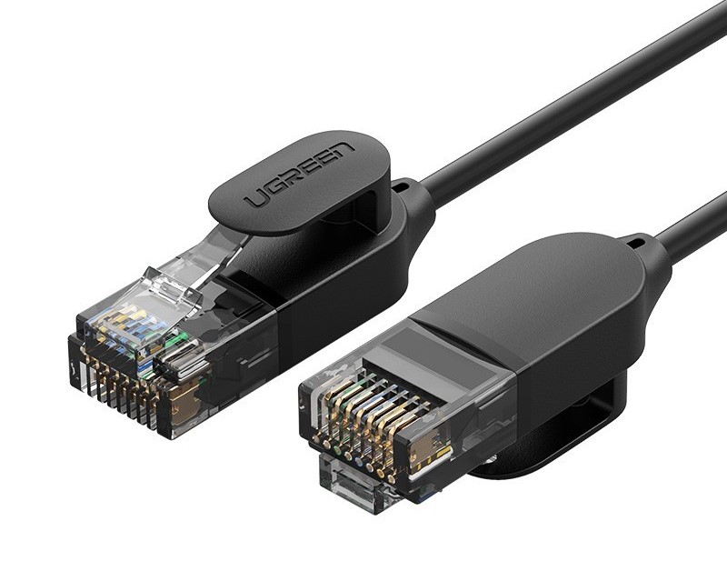 Кабель патч-корд UGREEN NW122 CAT 6A Pure Copper Ethernet Cable OD2.8 5m Black (70654) - Фото 1