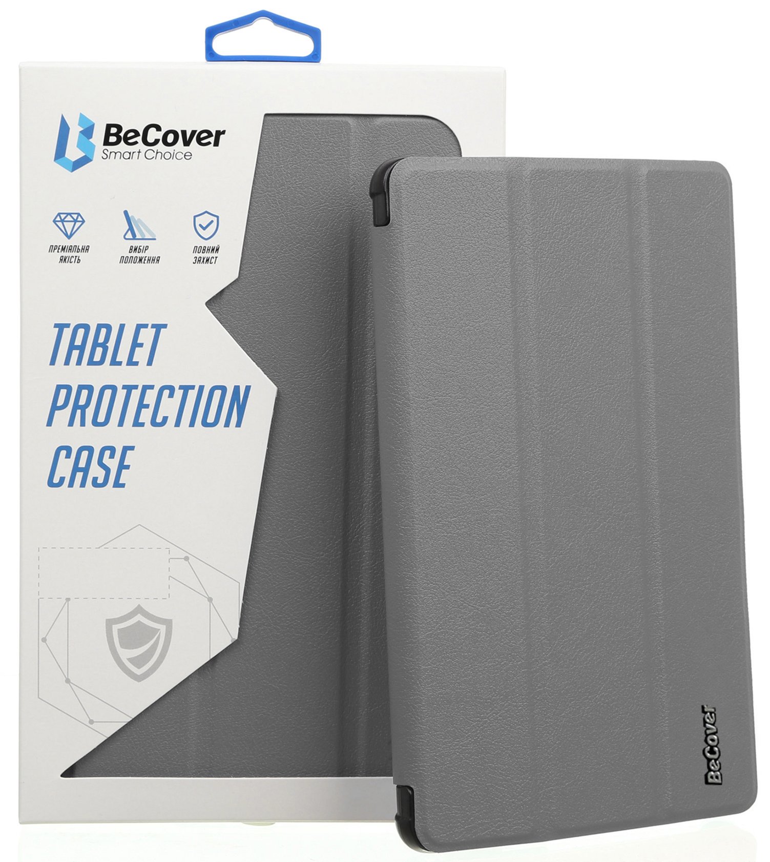 Чехол для планшета BeCover Tri Fold Hard for Apple iPad mini 6 2021 Gray (706855) - Фото 1