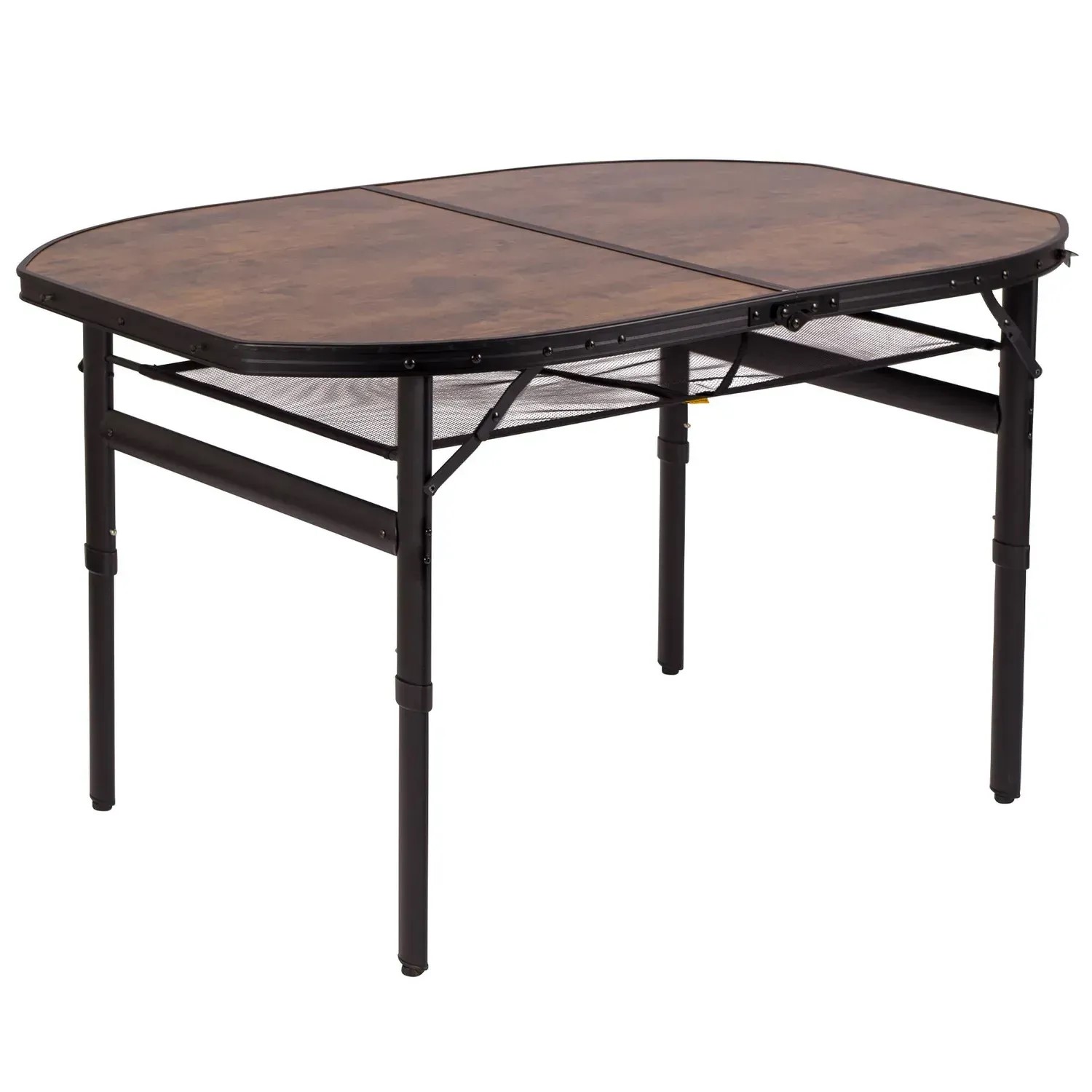 Складаний стіл Bo-camp Melrose Oval 120x80 см Black/Wood look (1404220) - Фото 1