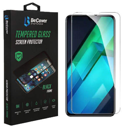 Защитное стекло для смартфона BeCover for Infinix Note 12 (X663D) 3D Crystal Clear Glass (708088) - Фото 1