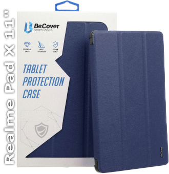 Чехол для планшета BeCover Smart Case for Realme Pad X 11" Deep Blue (709605) - Фото 1
