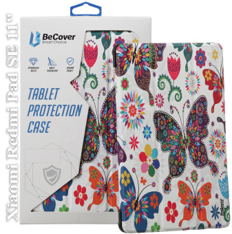 Чехол для планшета BeCover Smart Case for Xiaomi Redmi Pad SE 11" Butterfly (709865) - Фото 1