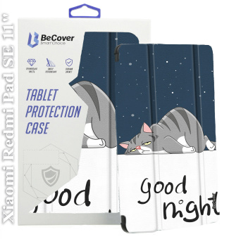 Чехол для планшета BeCover Smart Case for Xiaomi Redmi Pad SE 11" Good Night (709868) - Фото 1