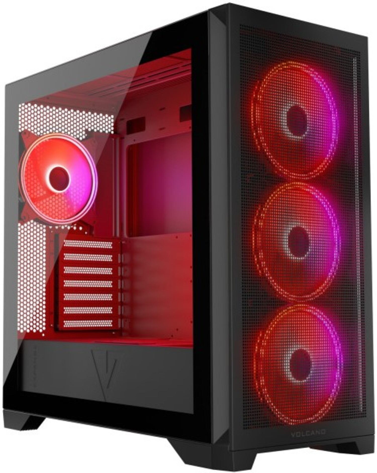 Корпус Modecom VOLCANO EXPANSE S ARGB 4x140mm fans MIDI USB 3.0x2+TYPE-C BLACK без БП (AT-EXPANSE-SG-10-000000) - Фото 1