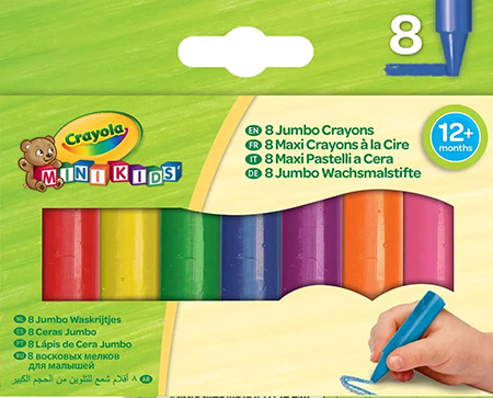 Набор восковых мелков Crayola Ultra-clean washable 8 шт. (52-3282) - Фото 1