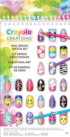 Набор для творчества микс Crayola Creations Нейл-Арт с наклейками 30 стр. (04-1275) - Фото 1