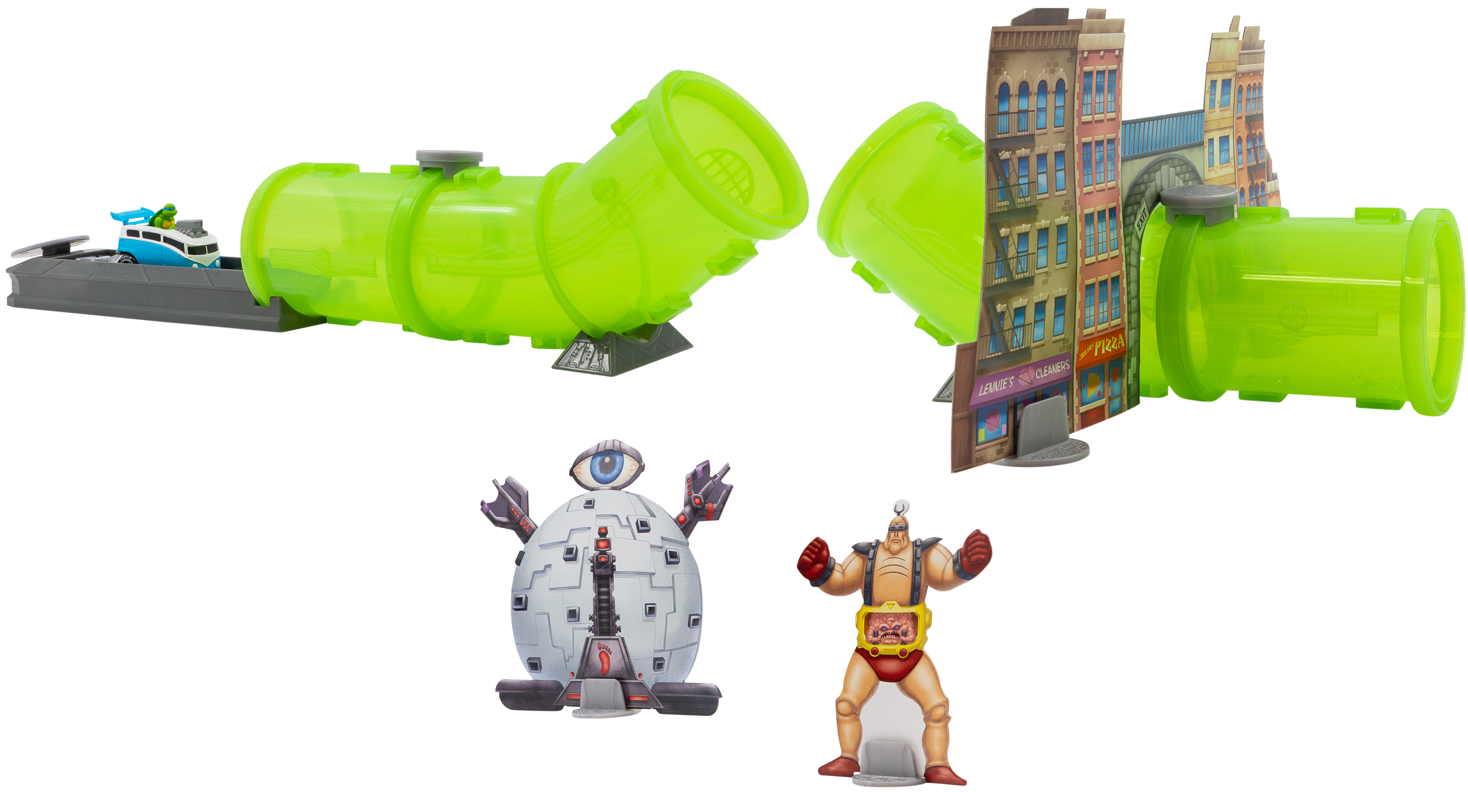 Коллекционные фигурки набор TMNT Черепашки-ниндзя классические Безумный тоннель (71029) - Фото 1