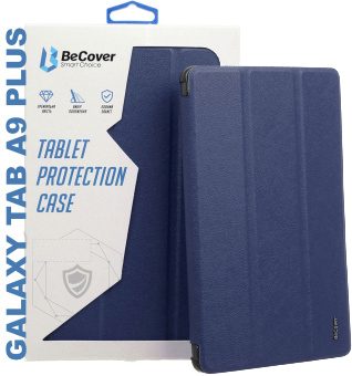 Чехол для планшета BeCover Smart Case for Samsung Galaxy Tab A9 Plus SM-X210/SM-X215/SM-X216 11.0"" Deep Blue (710303) - Фото 1
