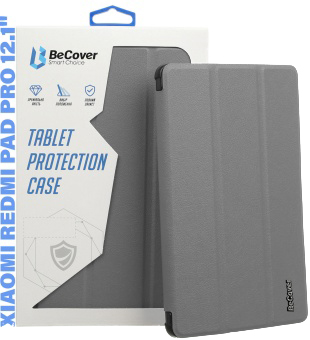 Чехол для планшета BeCover Smart Case for Xiaomi Redmi Pad Pro 12.1'' Gray (711302) - Фото 1
