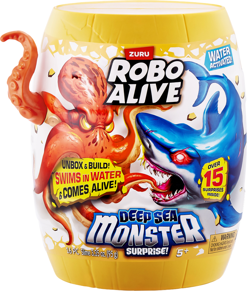 Інтерактивна іграшка сюрприз Pets & Robo Alive S1 – ГЛУБОКОВОДНИЙ СЮРПРИЗ ОСЬМИНОГ (71155B) - Фото 1