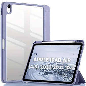 Чохол для планшета BeCover Soft Edge TPU з кріпленням Apple Pencil for Apple iPad Air (4/5) 2020/2022 10.9'' Purple (711701) - Фото 1